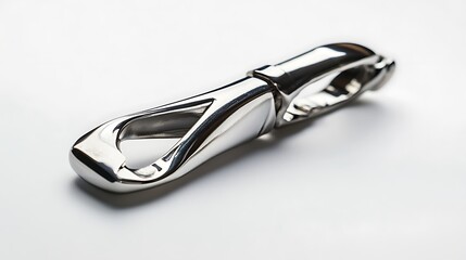 Close-up of a Shiny Metal Carabiner