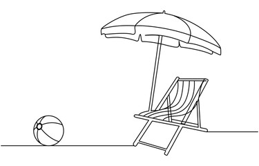 Volleyball one line art. Continuous line drawing of ball. Continuous drawing of a volleyball ball in one line, Beach Ball One Line Drawing 

