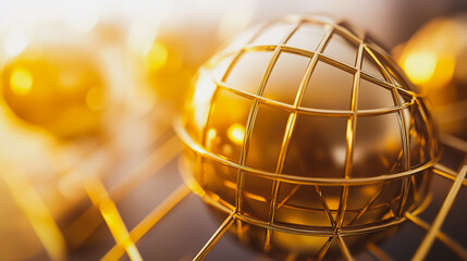 Abstract business Financial charts show a significant increase in profits in the stock market.This is driven by higher interest rates and continued growth. In the innovation world network of financial