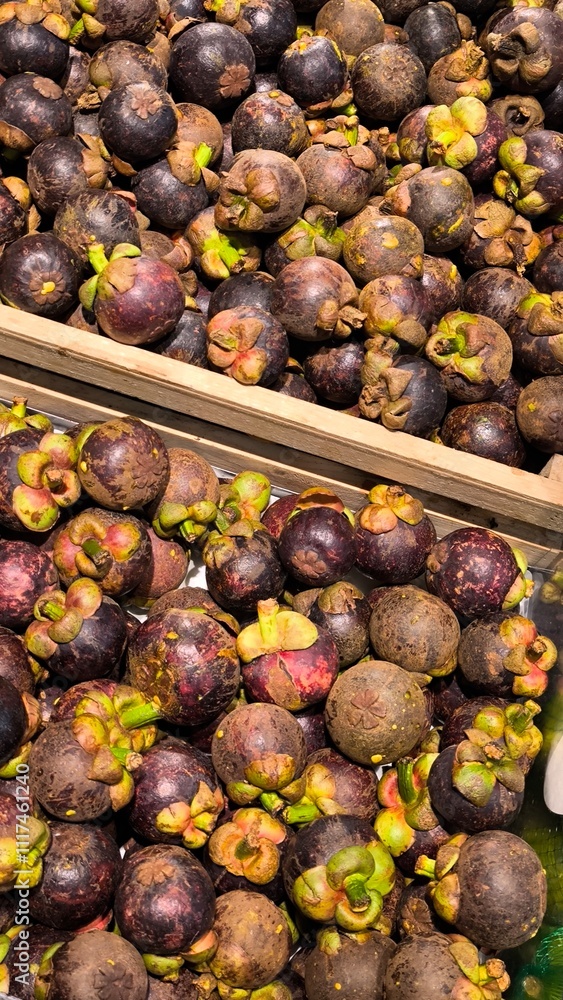 Poster Mangosteen is a fruit in Thailand.