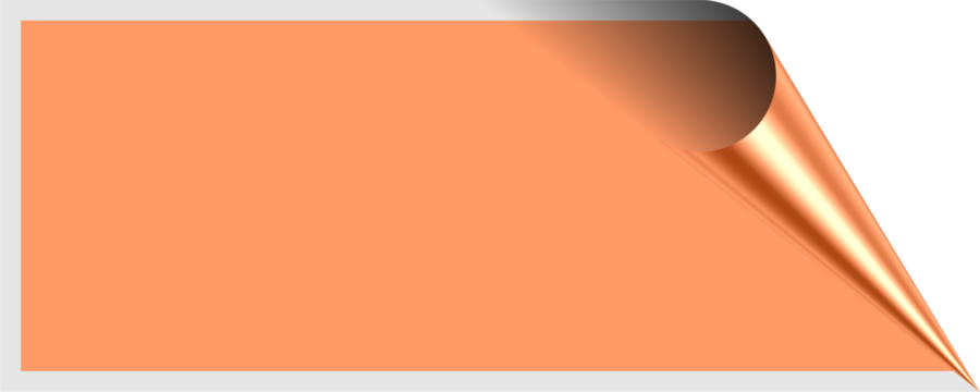 Peach Shades Peeled Effect Rectangle Shape