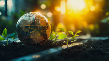 Abstract business Financial charts show a significant increase in profits in the stock market.This is driven by higher interest rates and continued growth. In the innovation world network of financial