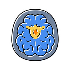 neuroimaging neuroscience neurology color icon vector. neuroimaging neuroscience neurology sign. isolated symbol illustration