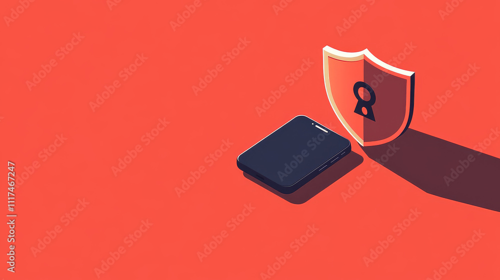 Aufkleber cyber security concept banner. protect data and confidentiality and data privacy protection concept 
