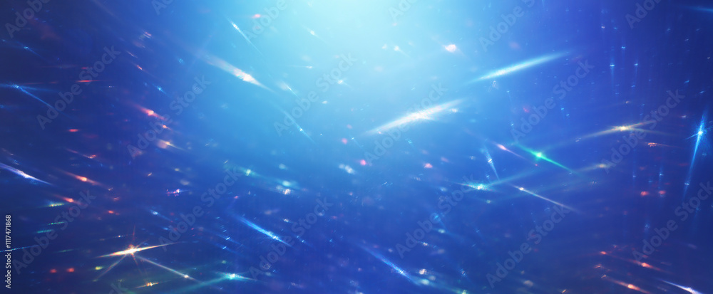 Wall mural abstract background of soft focus bokeh lights