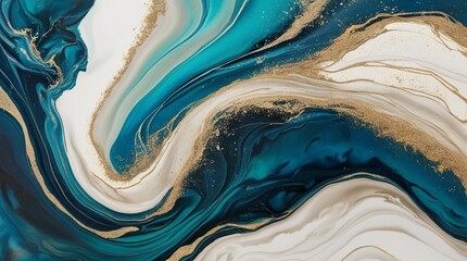 blue and white abstract