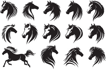 Rustic Horse Illustration Clipart
