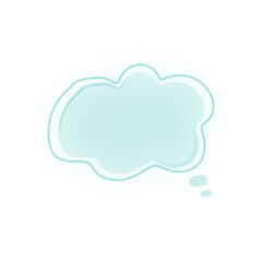 Neon speech bubble icon with blue colour | Glowing chat box with blue colour | Balloon speech Vector image | Talk bubble PNG
