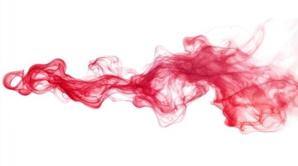 Fototapeta premium Stunning Red Ink Flow Abstract Art