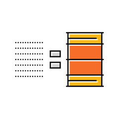 barrel of oil equivalent boe color icon vector. barrel of oil equivalent boe sign. isolated symbol illustration