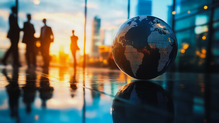 Abstract business Financial charts show a significant increase in profits in the stock market.This is driven by higher interest rates and continued growth. In the innovation world network of financial