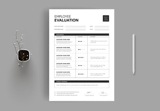 Employee Evaluation Form Template