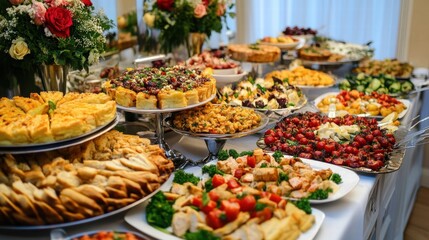 Delicious Buffet Catering Food Spread