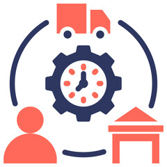 Supply Chain Optimization Icon