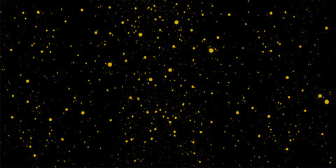 gold dots on black background