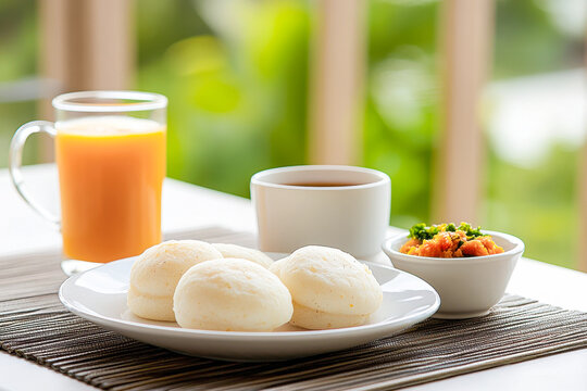 idali served on a white ceramic plate