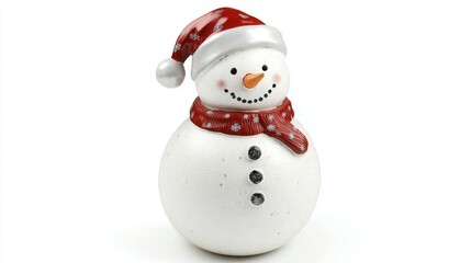 Charming Christmas Snowman Ornament: Festive Decoration for Winter Holidays