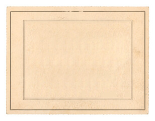 Fototapeta premium support carton encadrement photo vintage, PNG sur fond transparent