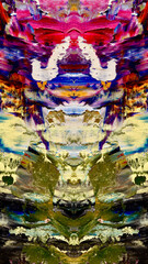 Abstract art background . Hand painting artwork on canvas .