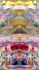 Abstract art background . Hand painting artwork on canvas .