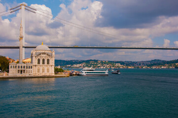 Ortakoy Mosque (Grand Mecidiye Mosque) in Istanbul, Turkey