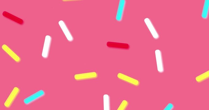 donut glaze. Decorative bright sprinkles texture pattern design	