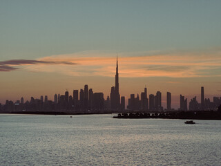 Visionary Dubai Skyline, Dubai D33 Agenda, Dubai 2040 vision stock image, Dubai skyline Real estate...