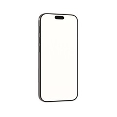 Isolated Black Smartphone Mockup for UI Placement or Advertisment Concept 3D Illustration