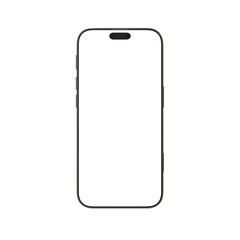 Isolated Black Smartphone Mockup for UI Placement or Advertisment Concept 3D Illustration
