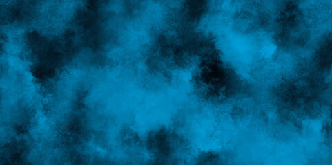 grungy blue stucco wall background in cold mood for web design, Smoke in the dark blue texture, watercolor background concept design background with smoke, watercolor painted mottled blue background.