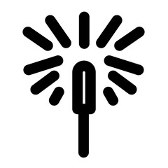 firework party icon line style