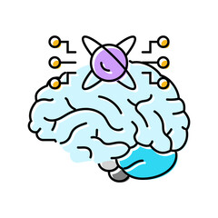 memory quantum technology color icon vector. memory quantum technology sign. isolated symbol illustration
