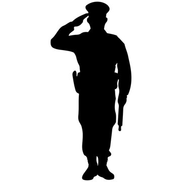 recommend clip art: soldier saluting