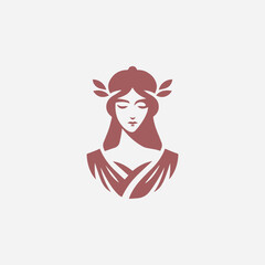 Beauty female logo for sale.