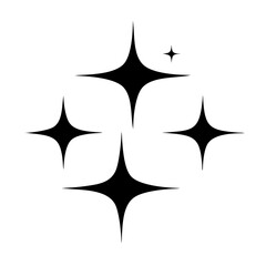 glitter silhouette, new year vector icon - silhouette vector art of glitter, symbolizing new year celebrations. new year silhouette.