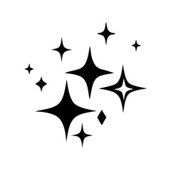 glitter silhouette, new year vector icon - silhouette vector art of glitter, symbolizing new year celebrations. new year silhouette.