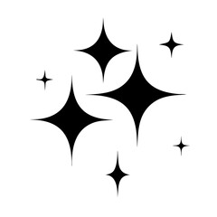 gold sparkles silhouette, new year vector icon - silhouette vector art of gold sparkles, symbolizing new year celebrations. new year silhouette.