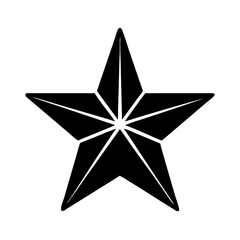 Obraz premium gold star silhouette, new year vector icon - silhouette vector art of gold star, symbolizing new year celebrations. new year silhouette.