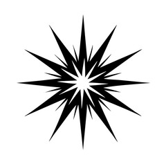 light burst silhouette, new year vector icon - silhouette vector art of light burst, symbolizing new year celebrations. new year silhouette.