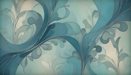 Clear Plain Shiny Warm Soft Vintage Bokeh Cloudy Wave Like Geometric Blue Background or Texture