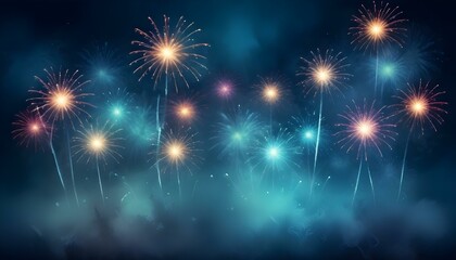 Naklejka premium Clear Plain Shiny Warm Soft Vintage Bokeh Cloudy Wave Like Geometric Blue Background or Texture