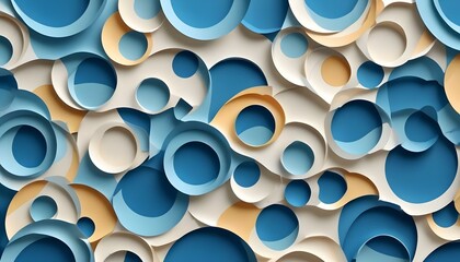 Clear Plain Shiny Warm Soft Vintage Bokeh Cloudy Wave Like Geometric Blue Background or Texture