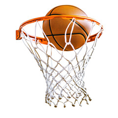 basketball hoop and ball