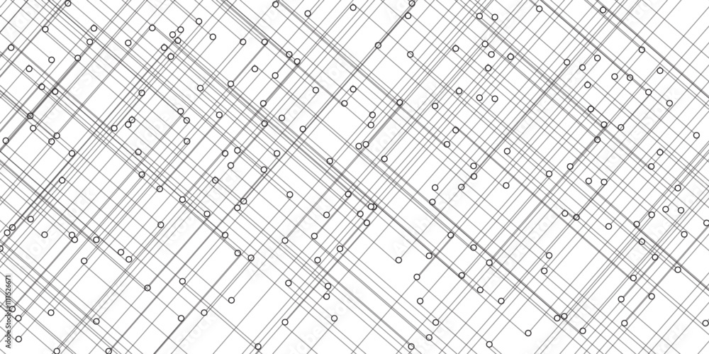 Poster abstract lines in grey and white tone of many squares and rectangle shapes on white background. meta