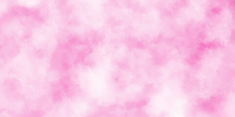Abstract grainy fantasy smooth light pink watercolor paper texture with clouds, Grunge background frame Soft pink paper texture, pink watercolor background abstract texture with stains.	