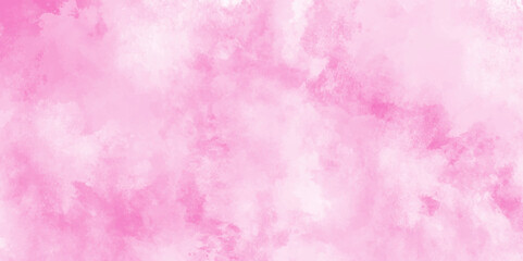 brush painted watercolor abstract painting background, fresh and blurry pink cloud sky, Pink backgrounds watercolor vintage grunge texture, Soft and cloudy watercolor stain of pink paint texture.
