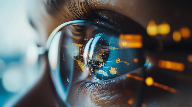 Abstract business Financial charts show a significant increase in profits in the stock market.This is driven by higher interest rates and continued growth. In the innovation world network of financial