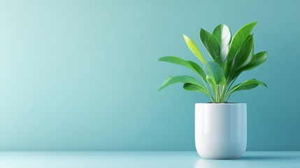 3D Model of a Single Vegetable Plant in an Empty Color Background