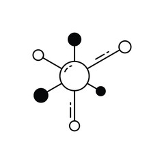 Molecule vector icon