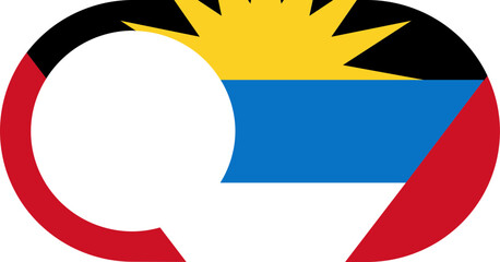Switch Off Icon of Antigua and Barbuda Flag